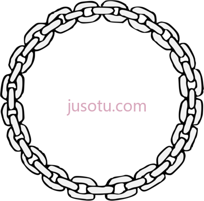 环形链,annulet chain deco border circle frame PNG