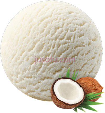 椰子冰淇淋,coconut ice cream PNG
