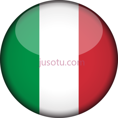 意大利国旗,italy flag round xl PNG