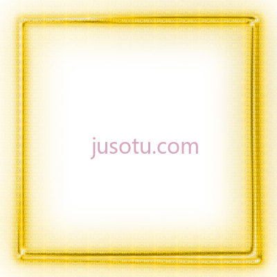 橙色发光霓虹灯边框,orange glowing neon frame PNG