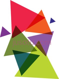 颜色丰富多彩三角形PNG