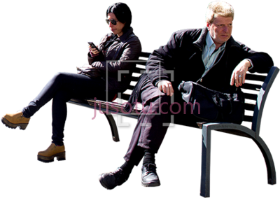 两个人坐着,just two people sitting PNG