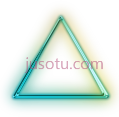 霓虹灯发光三角形PNG