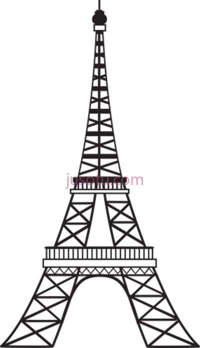 埃菲尔铁塔,minus eiffel tower silhouette tour paris PNG