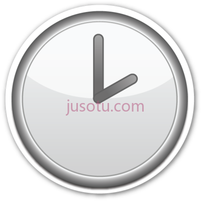 钟面,clock face two o'clock four o emoji PNG