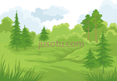 森林景观,forest cartoon landscape art castle PNG