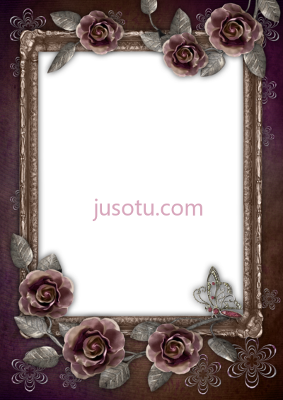 棕色花架,portrait frame borders PNG