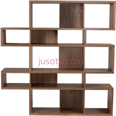 储藏书架,storage bookshelf chequered shelves PNG