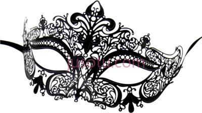 伪装面具,black series women laser cut metal PNG