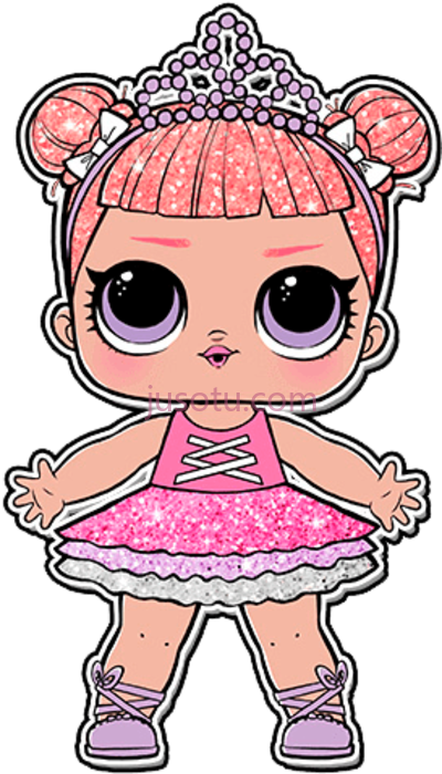 惊喜娃娃,aplique para tubete lol surprise glitter center stage PNG