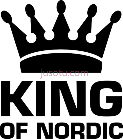 国王,black and white king logo PNG