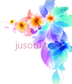彩色花, PNG