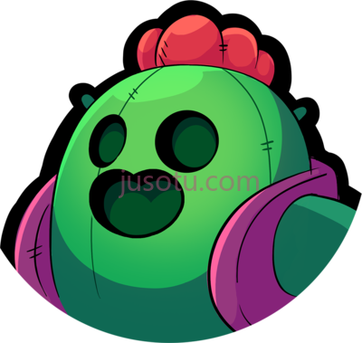荒野乱斗,spike portrait pinky brawl stars PNG