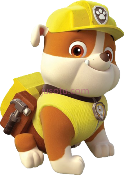 汪汪队立大功,paw patrol rubble library characters PNG