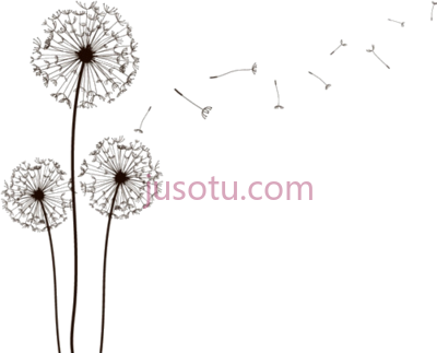 吹蒲公英,blowing dandelion PNG