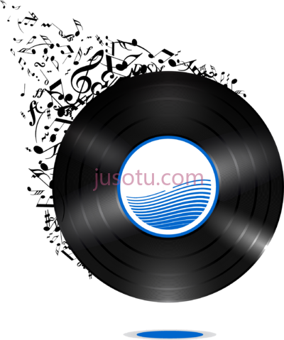 黑胶唱片,music vinyl discos de vinil notas musicais PNG