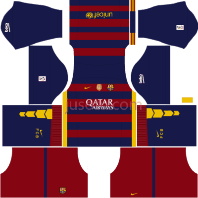 巴塞罗那服装,kit barcelona dls16 uniforme casa 15 PNG
