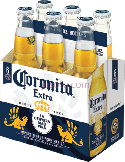 科罗娜啤酒,corona beer extra 6 pack 12 fl oz bottles PNG