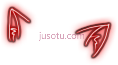 猫耳,cat animal red ears kawaii PNG