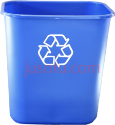 蓝色垃圾桶PNG