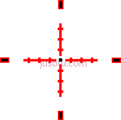 红色十字准星,red crosshairs PNG