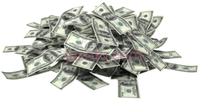 钱堆,money pile PNG