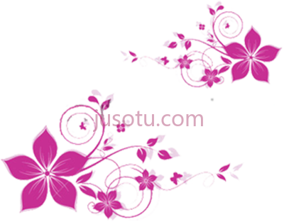 粉紫色花,pink abstract flowers PNG