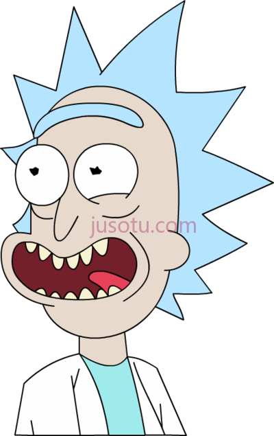 瑞克莫蒂,rick and morty face banner black and white PNG