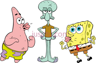 海绵宝宝,spongebob patrick and squidward PNG