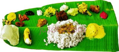 香蕉,banana leaf rice onam sadhya PNG