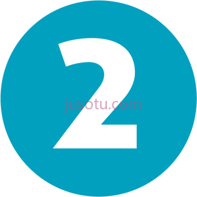 数字2,number 2 twitter icon PNG