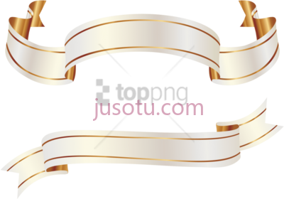 金色丝带横幅,gold banner ribbon PNG