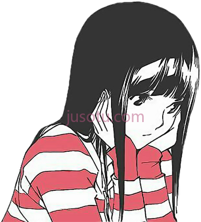 女孩,tumblr sad anime PNG