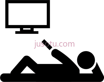 看电视,watching tv icon PNG
