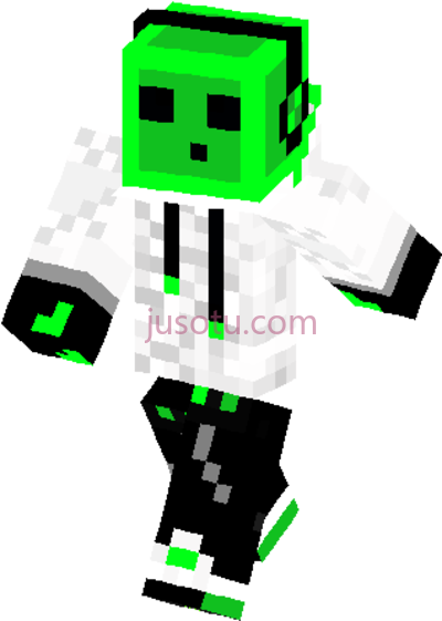 我的世界,slime teen skin minecraft PNG