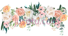 花朵,floral banner PNG