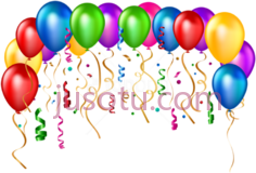 生日派对气球PNG