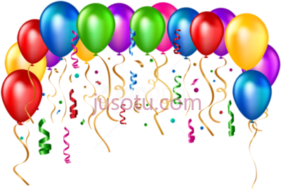 生日派对气球,birthday party balloons PNG