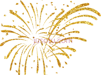黄金烟花,fireworks gold art 4th july PNG