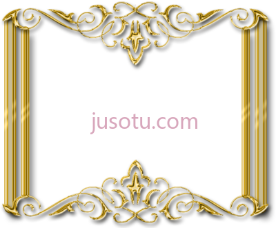金框架,frame golden PNG