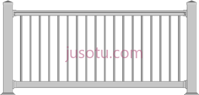 白栏杆,white railing PNG