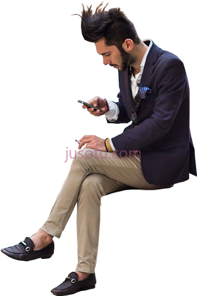 人坐,people sitting entourage cutout cut out PNG
