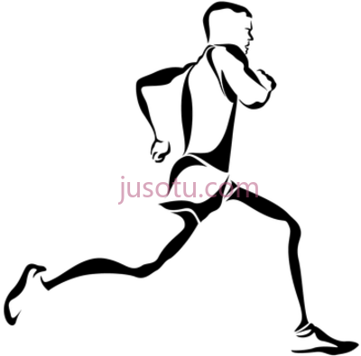 跑步标志,running logo PNG