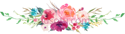 花卉花束,flower divider floral turquoise pink watercolor bouquet throw pillow PNG