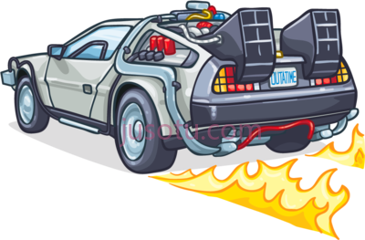 汽车,delorean decal PNG