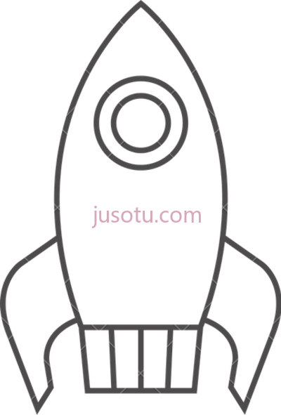 火箭外形,rocket ship outline group PNG