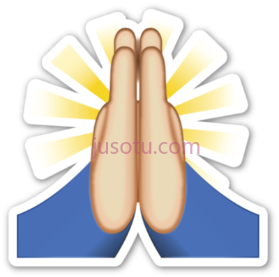 祈祷,namaste emoji PNG