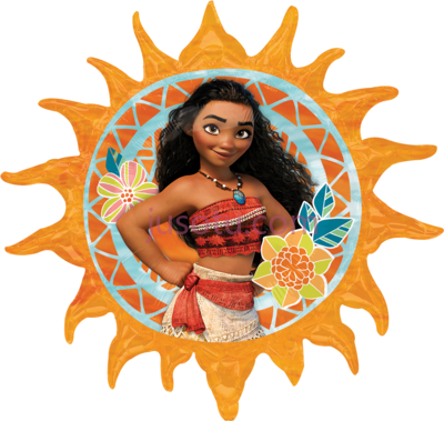 迪士尼摩阿娜,supersh moana sol metalizado PNG