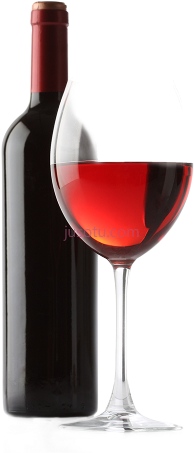 红酒瓶玻璃杯,red white wine bottle and glass PNG