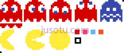吃豆人精灵像素,pacman sprites pixel art pac man PNG